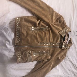 Suede cute jacket